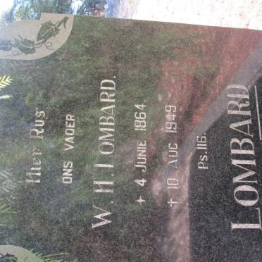 LOMBARD W.H. 1864-1949