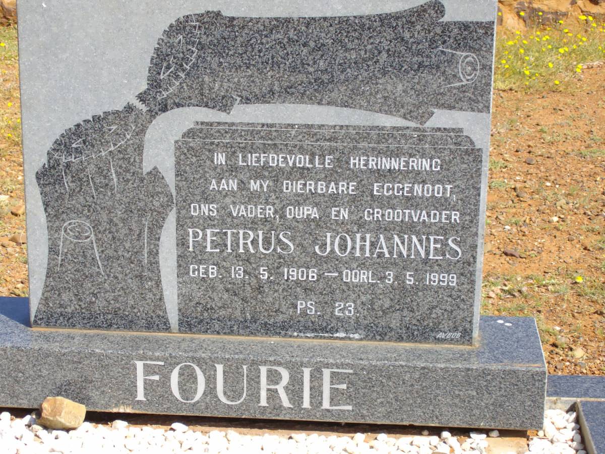 FOURIE Petrus Johannes 1906-1999