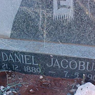 FOURIE Daniel Jacobus 1889-1964 