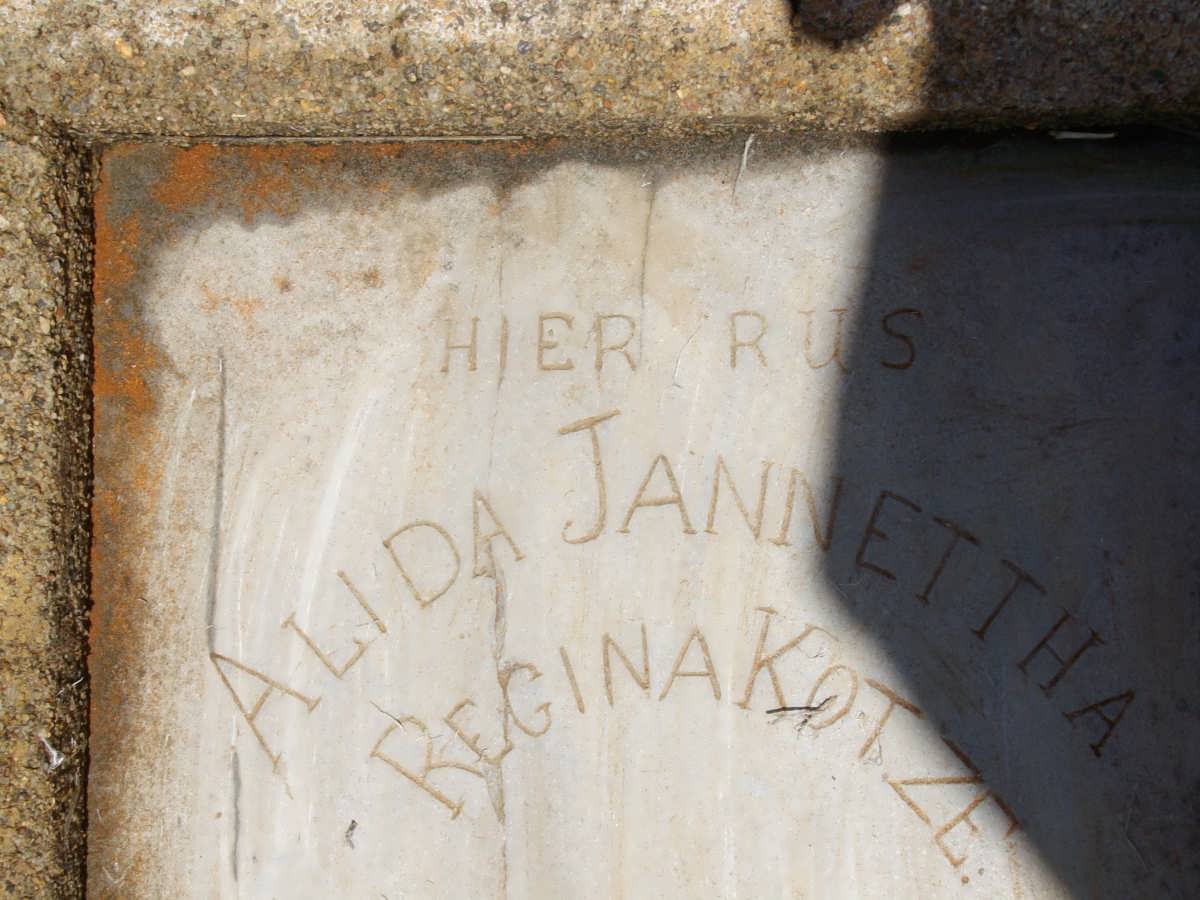 KOTZE Alida Jannettha Regina nee BEUKES 1864-1922