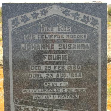 FOURIE Johanna Susanna 1880-1944