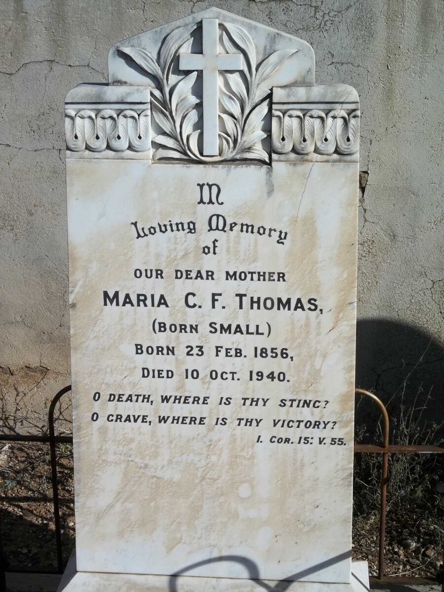 THOMAS Maria C.F. nee SMALL 1856-1940