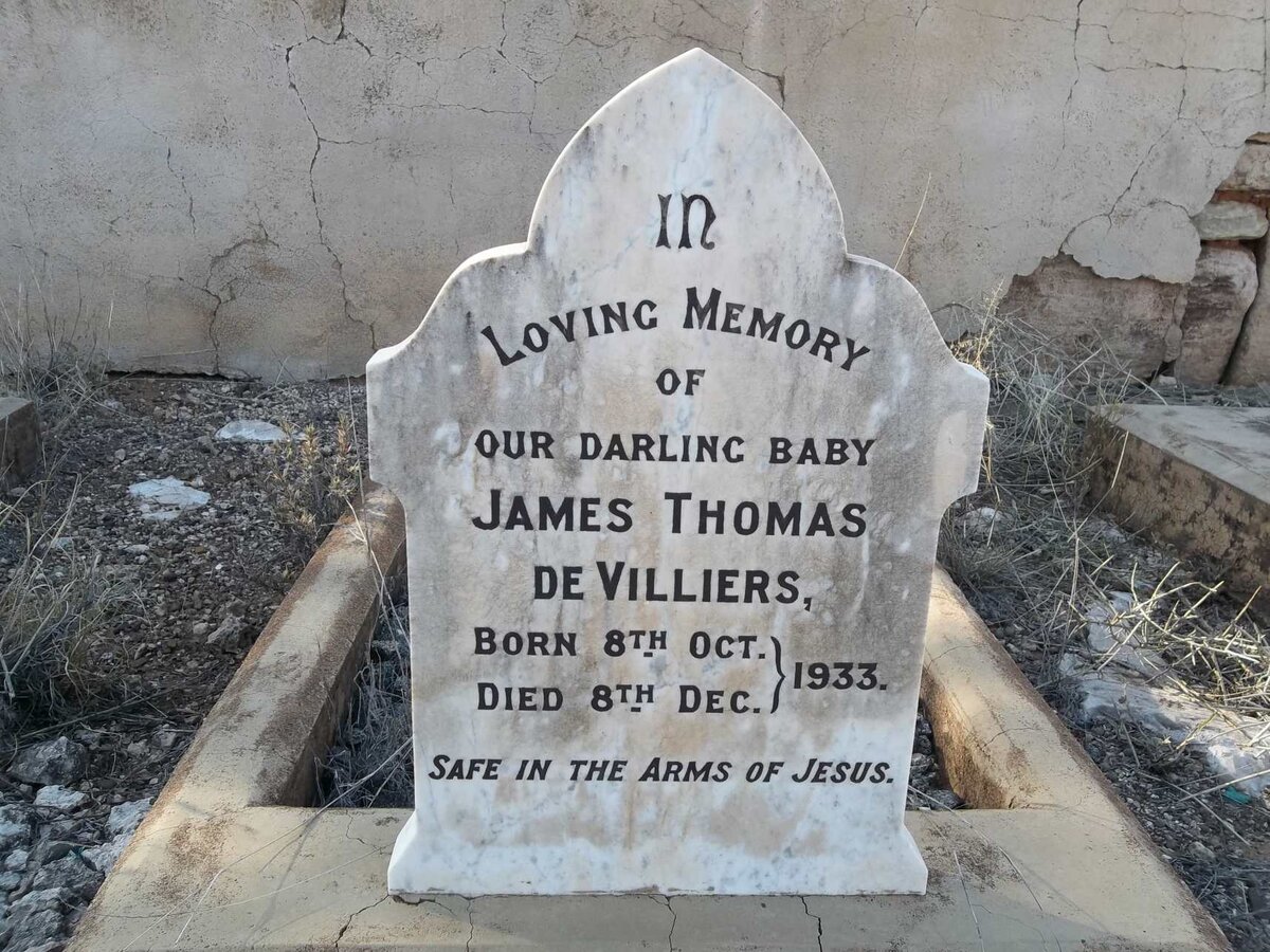 VILLIERS James Thomas, de 1933-1933