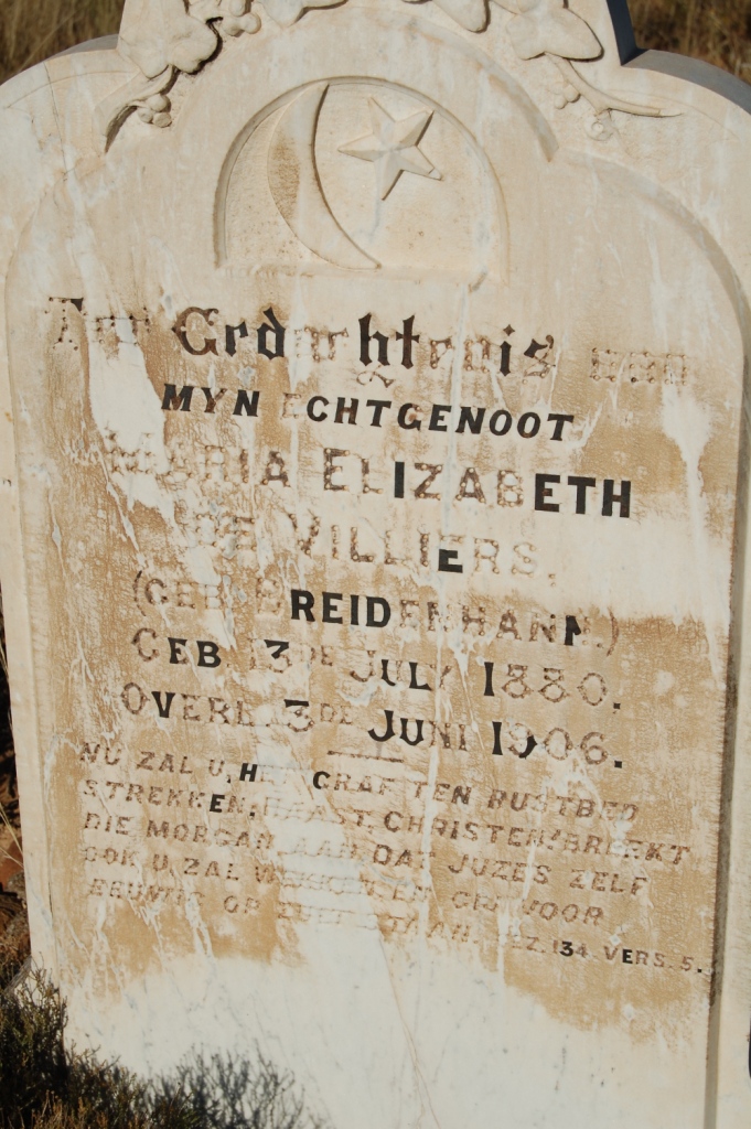 VILLIERS Maria Elizabeth, de nee BREIDENHANN 1880-1906