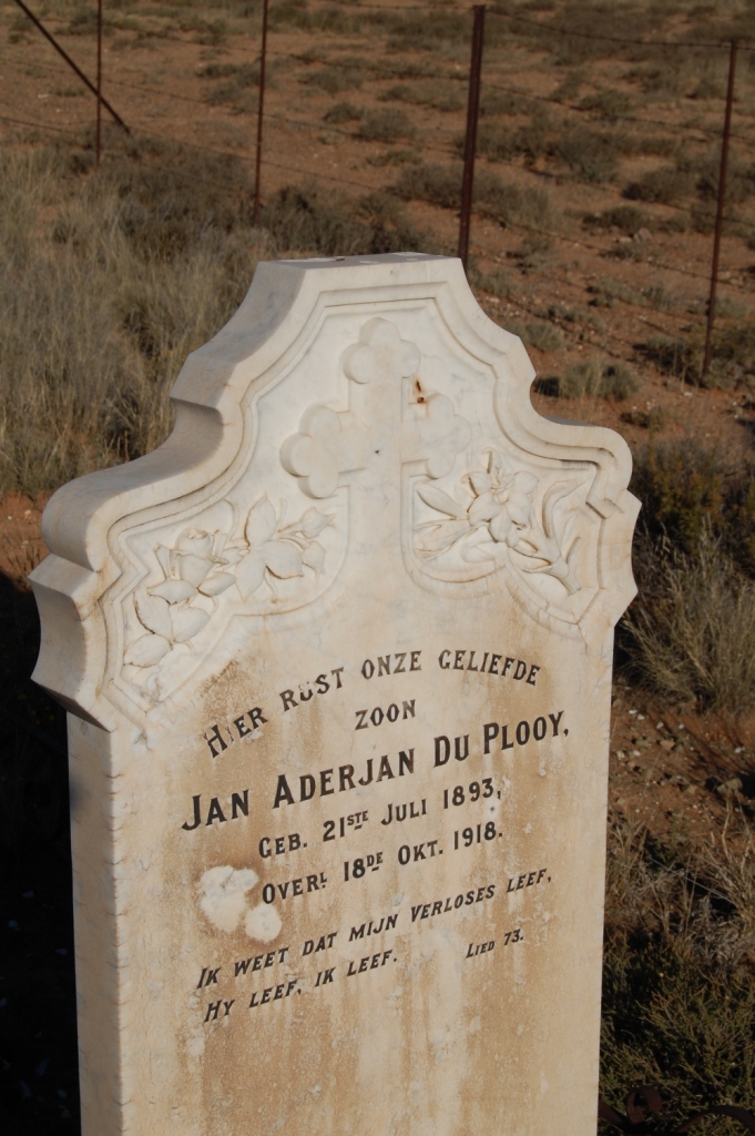 PLOOY Jan Aderjan, du 1893-1918