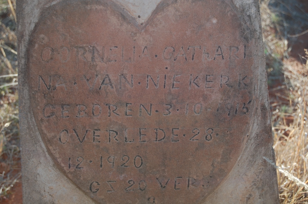 NIEKERK Cornelia Catharina, van 1915-1920