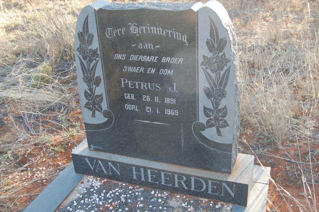 HEERDEN Petrus J., van 18911969