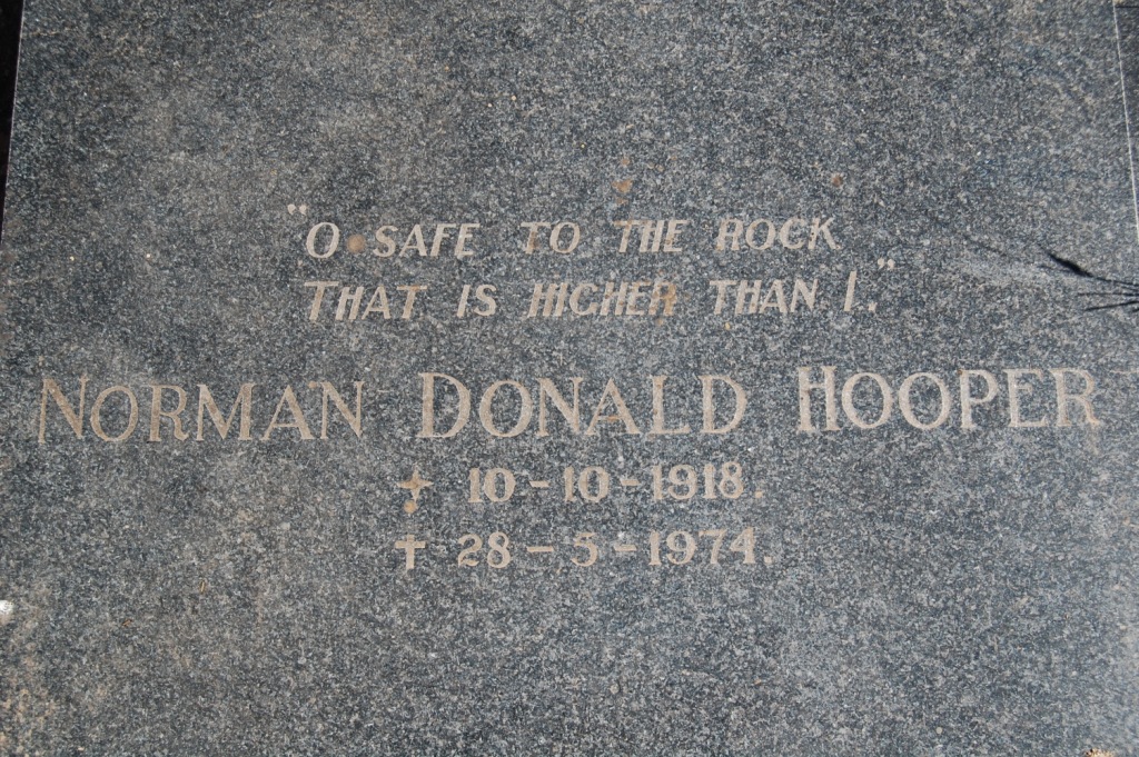 HOOPER Norman Donald 1918-1974