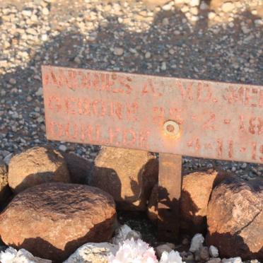 MERWE Andries A., v.d. 1899-1901