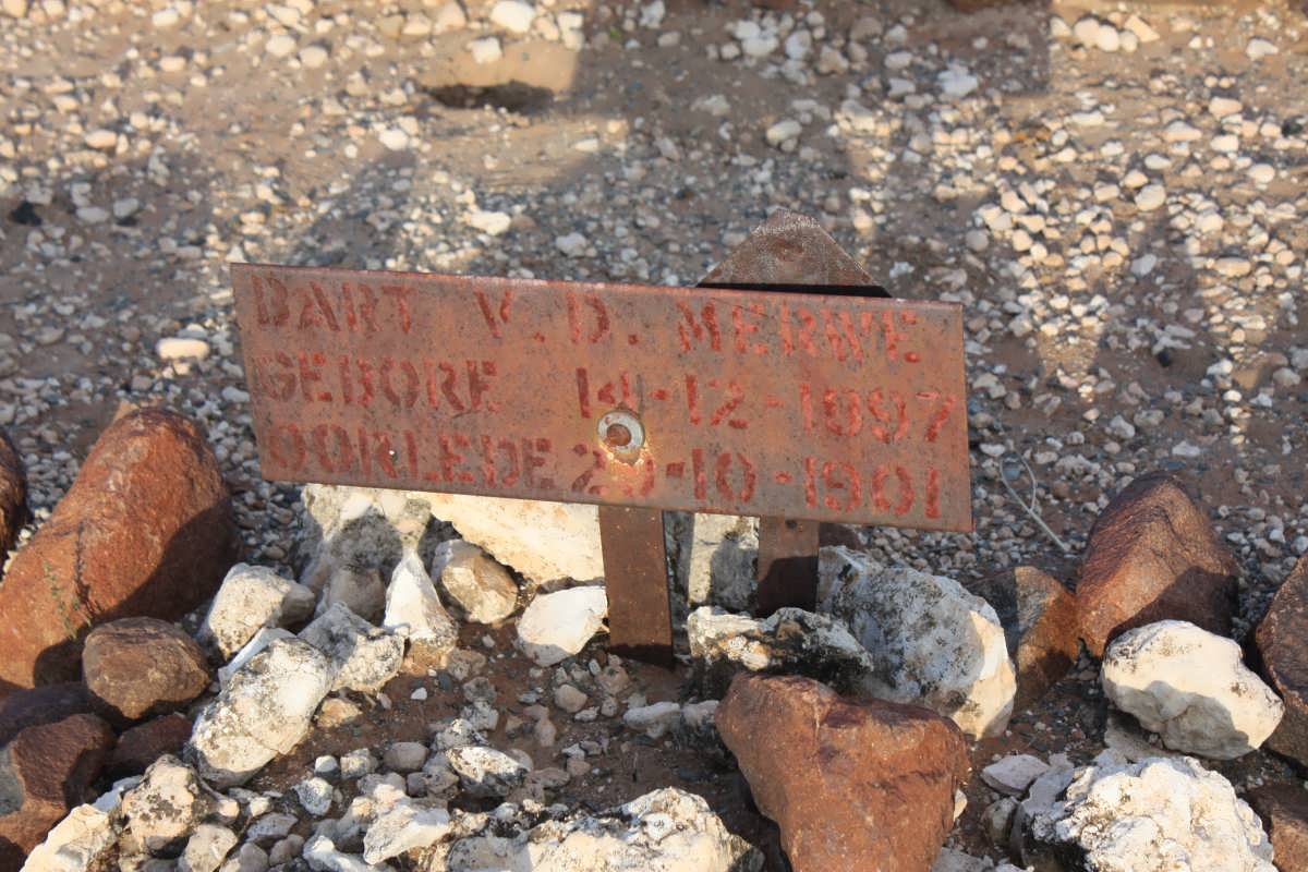 MERWE Bart, v.d. 1897-1901