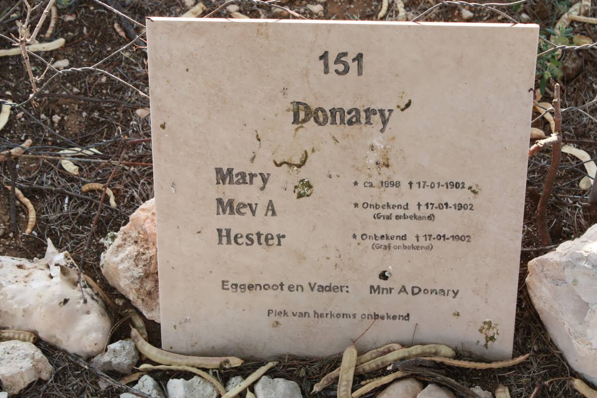 DONARY  Mary 1898-1902 :: DONARY A. -1902 :: DONARY Hester -1902