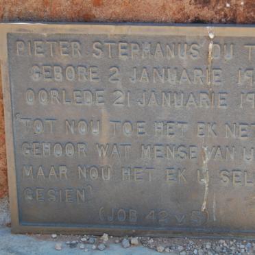 TOIT Pieter Stephanus, du 1901-1993