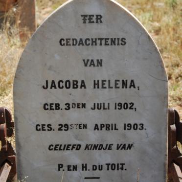 TOIT Jacoba Helena, du 1902-1903