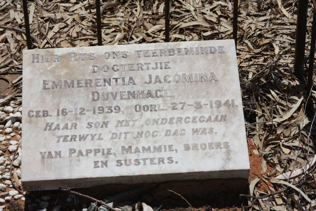 DUVENHAGE Emmerentia Jacomina 1939-1941
