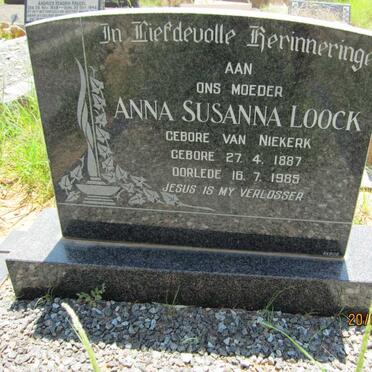 LOOCK Anna Susanna nee VAN NIEKERK 1887-1985