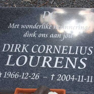 LOURENS Dirk Cornelius 1966-2004