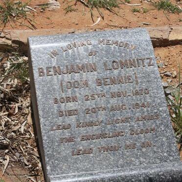 LOMNITZ Benjamin 1870-1941