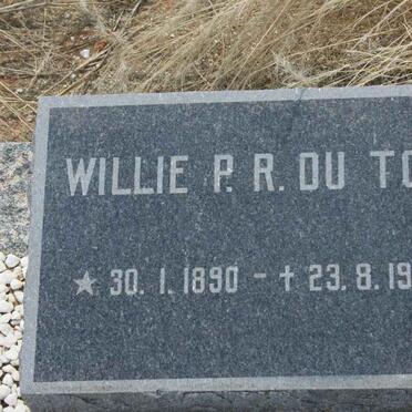 TOIT Willie P.R., du 1890-1964