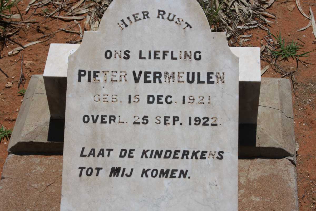 VERMEULEN Pieter 1921-1922