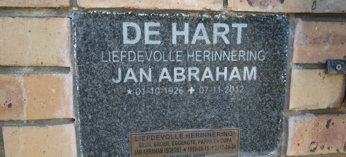 HART Jan Abraham, de 1926-2012 :: DE HART Jan Abraham 1959-2017