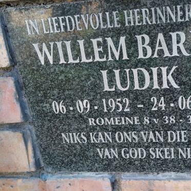 LUDIK Willem Barend 1952-2014