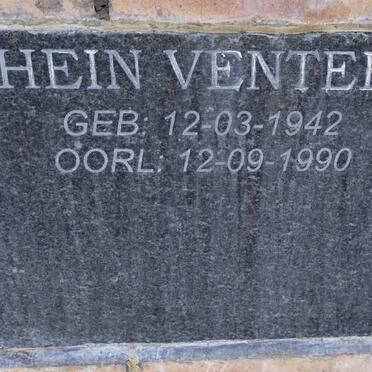VENTER Hein 1942-1990