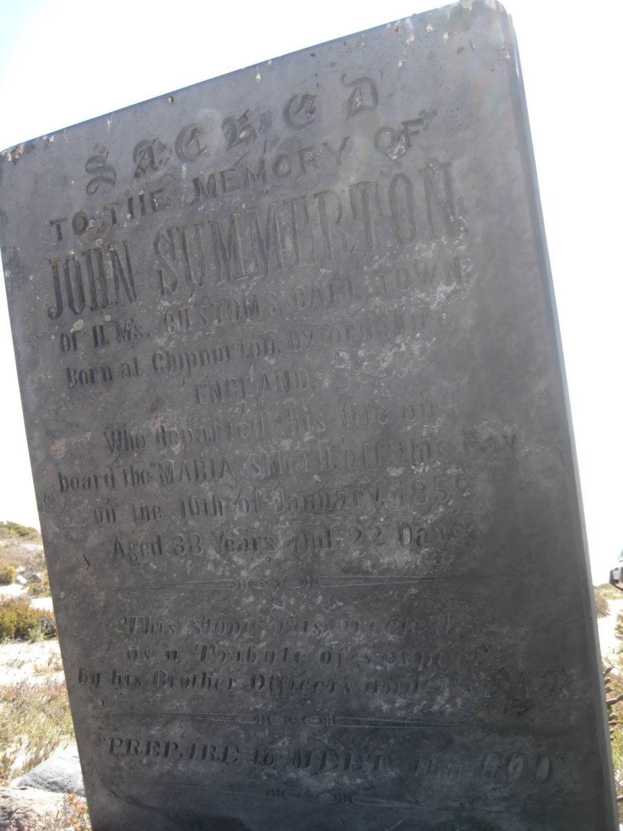 SUMMERTON John  -1858