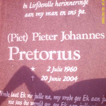 PRETORIUS Pieter Johannes 1960-2004