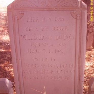 TOIT Willem Hugo, du 1913-1941