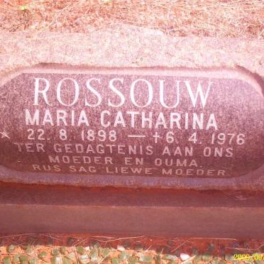 ROSSOUW Maria Catharina 1898-1976