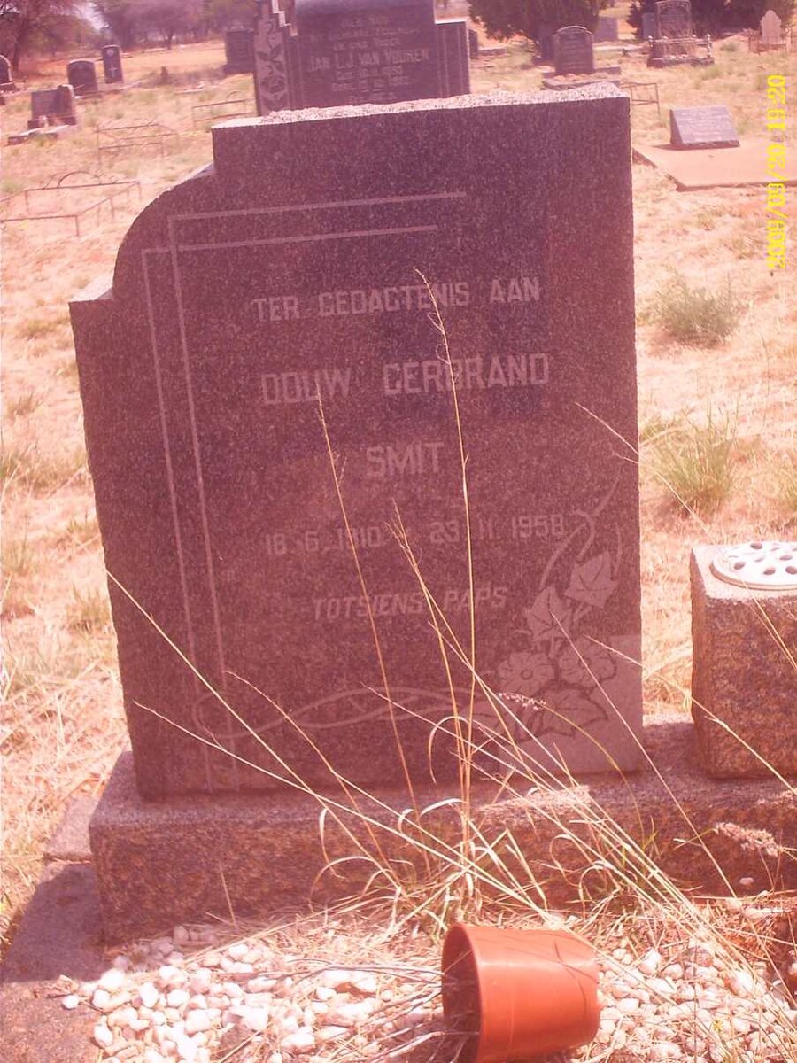 SMIT Douw Gerbrand 1910-1958