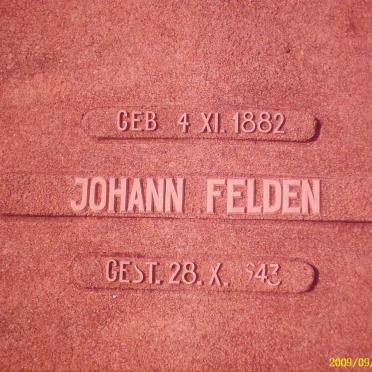 FELDEN Johann 1882-1943