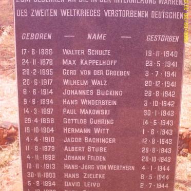 3. Memorial Plaque with list of names
