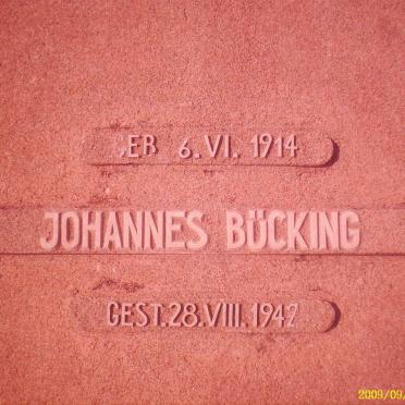 BUCKING Johannes 1914-1942