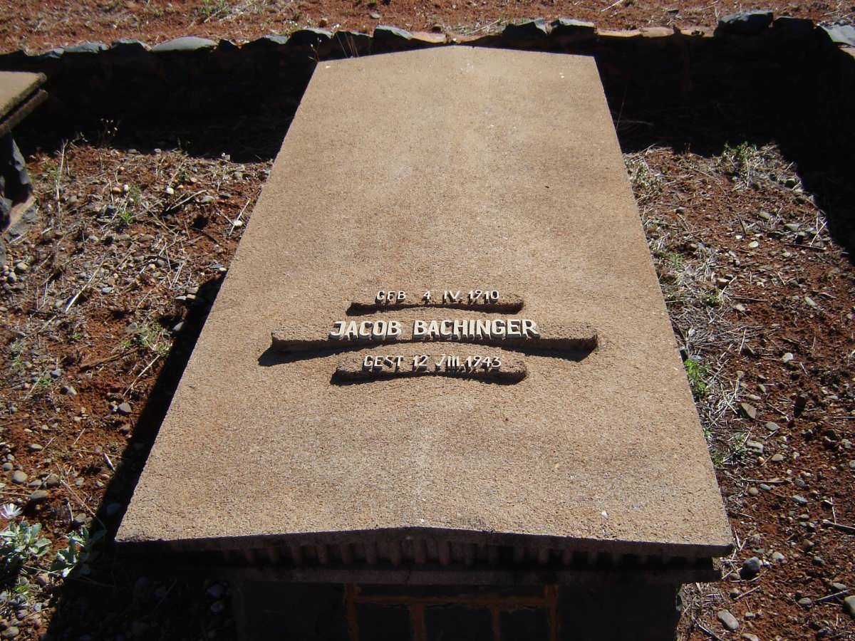 BACHINGER Jacob 1910-1943