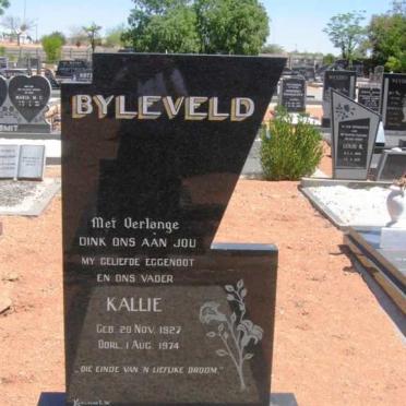 BYLEVELD Kallie 1927-1974