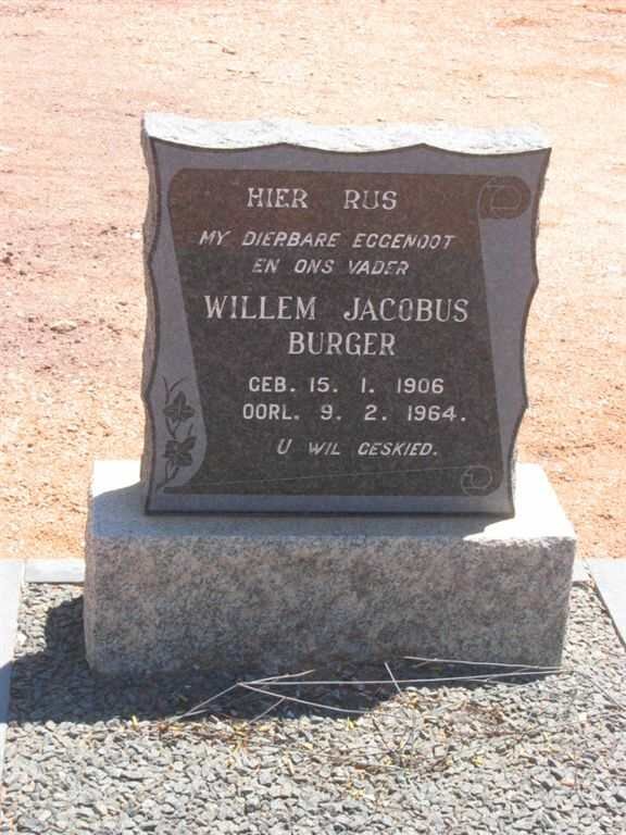 BURGER Willem Jacobus 1906-1964