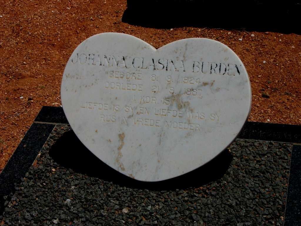 BURDEN Johanna Clasina 1924-1987