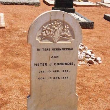 CONRADIE Pieter J. 1865-1935