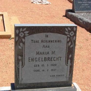 ENGELBRECHT Maria M. 1920-1937