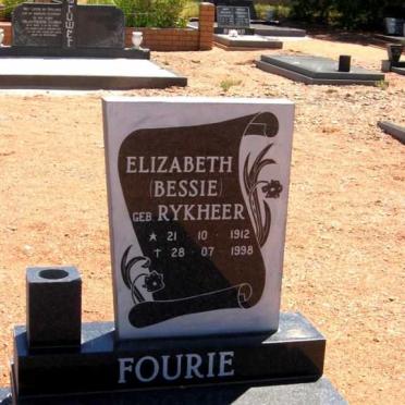 FOURIE Elizabeth nee RYKHEER 1912-1998