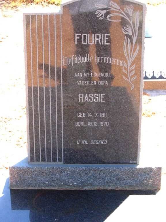 FOURIE Rassie 1911-1970