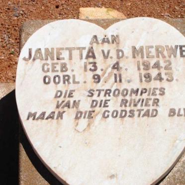 MERWE Janetta, v.d. 1942-1943