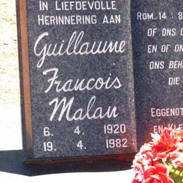 MALAN Guillaume Francois 1920-1982
