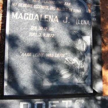 ROETS Magdalena J. 1911-1972