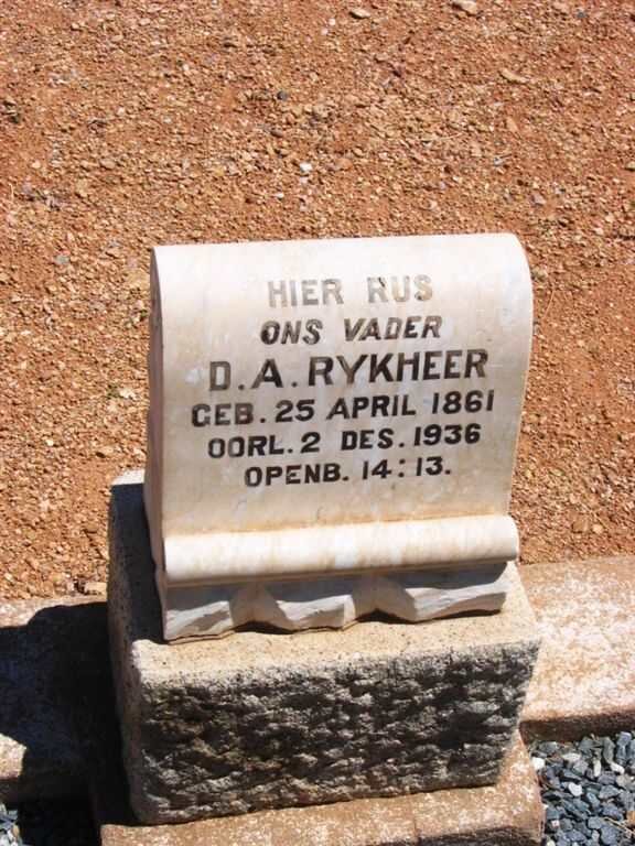 RYKHEER D.A. 1861-1936