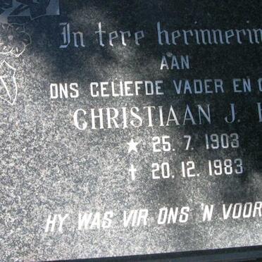 ROETS Christiaan J.H. 1903-1983