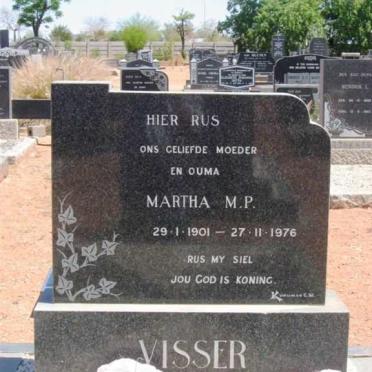 VISSER Martha M.P. 1901-1976