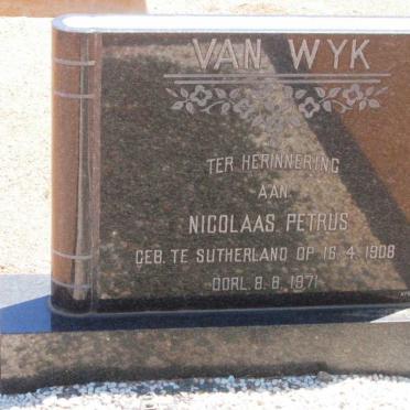 WYK Nicolaas Petrus, van 1908-1971