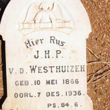 WESTHUIZEN J.H.P., v.d. 1866-1936